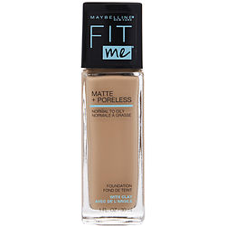 Maybelline Fit Me Matte + Poreless Liquid Foundation - # 124 Soft Sand --30ml/1oz By Maybelline