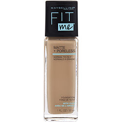 Maybelline Fit Me Matte + Poreless Liquid Foundation - # 125 Nude Beige --30ml/1oz By Maybelline