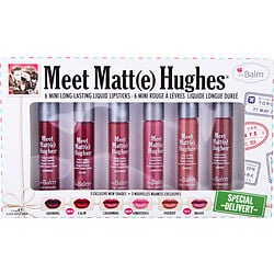 Thebalm Meet Matt(e) Hughes 6 Mini Long Lasting Liquid Lipsticks Kit  - Special Delivery  --6x1.2ml/0.04oz By Thebalm