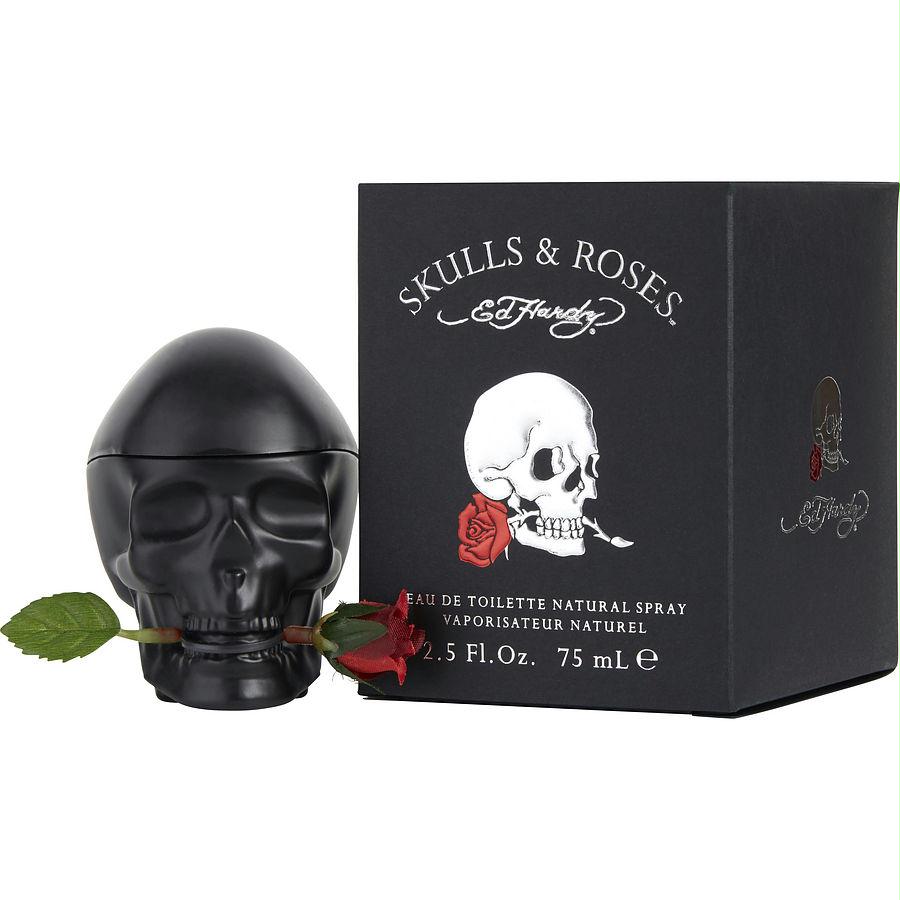 Ed Hardy Skulls & Roses By Christian Audigier Edt Spray 2.5 Oz