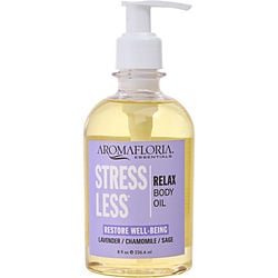 Aromafloria Bath And Body Massage Oil 8 Oz Blend Of Lavender, Chamomile, And Sage By Aromafloria